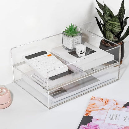 2 Pack Acrylic Paper Tray Organizer - Image 7