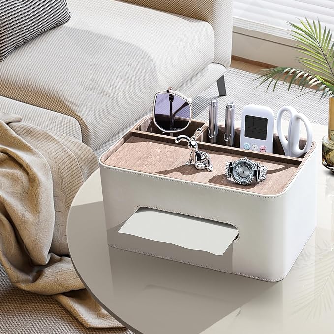 PU Leather Tissue Box Cover Rectangular - Image 5