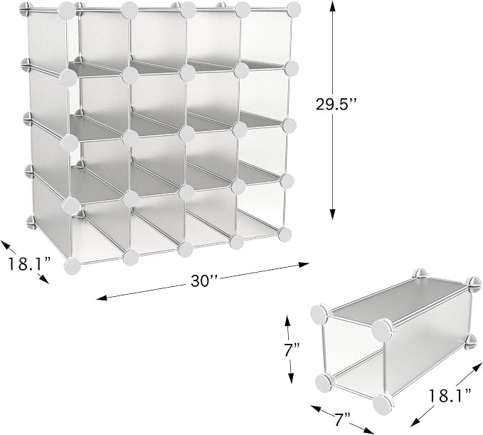 Cube Organizer 16 Cube Shelves - Image 2