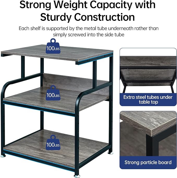 Large Printer Stand Table 23.6 x18.9 x 30 Inches - Image 3