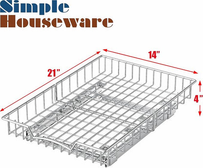 Simple Houseware Under Cabinet Pull Out Sliding Shelf Drawer, 21Dx14W | - Image 2