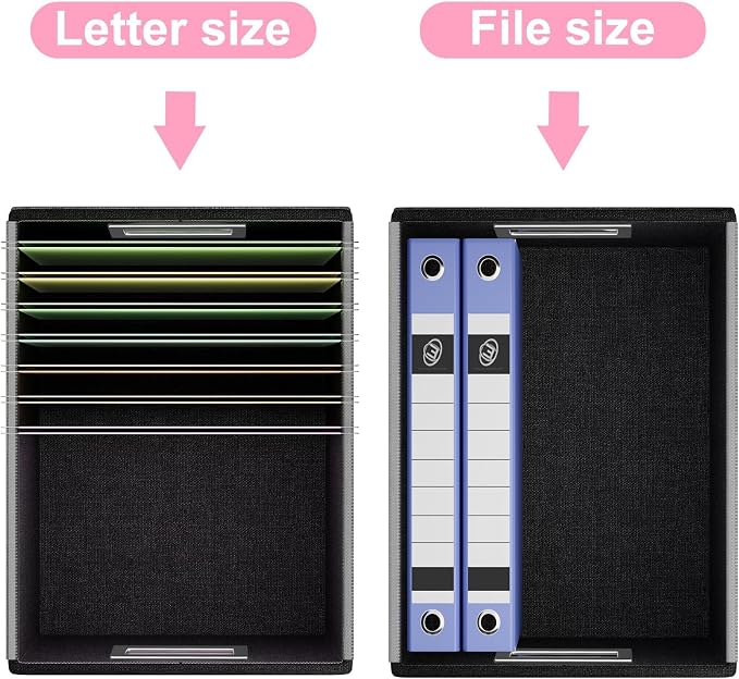 File Organizer Box with Lids, Collapsible File Folder Organizer | File Box with - Image 5