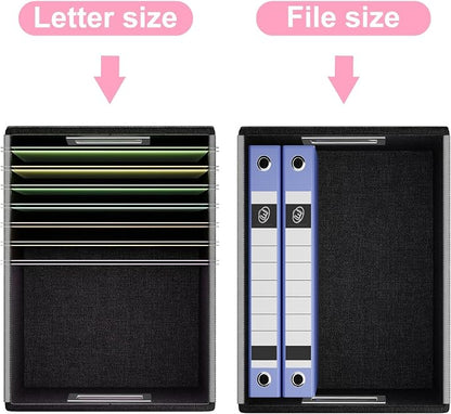 File Organizer Box with Lids, Collapsible File Folder Organizer | File Box with - Image 5