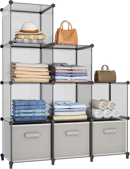HOMIDEC Closet Organizers and Storage, 9 Cube Storage Organizer, Storage Cubes by DecorateYourHome