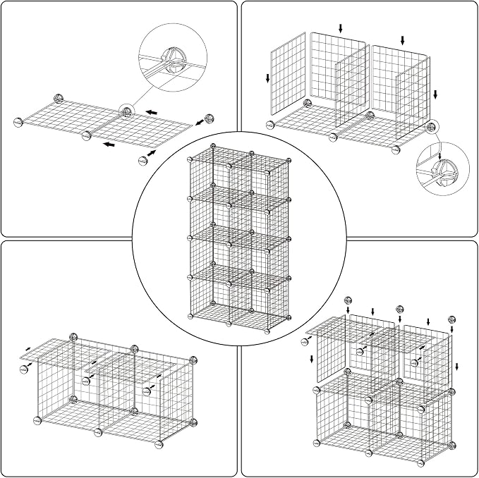 C&AHOME Wire Cube Storage, 8 - Image 9