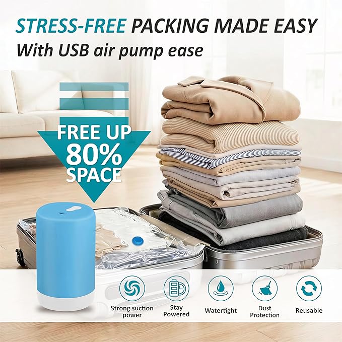 Cozy Essential Travel Vacuum Storage Bags - Image 2