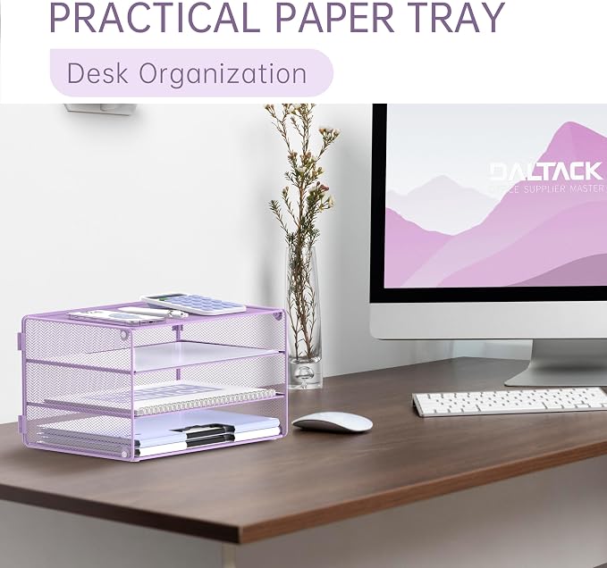 DALTACK 3 Tier Letter Tray Paper Organizer - Image 5