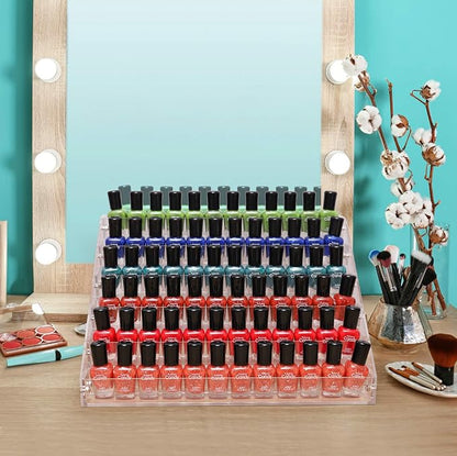 BTremary Clear Nail Polish Paint Organizer Holder Rack Shelf 6 Tier Acrylic - Image 5