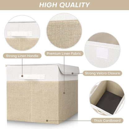 Large 17" 42 Quarts Collapsible Stackable Storage Bins - Image 5