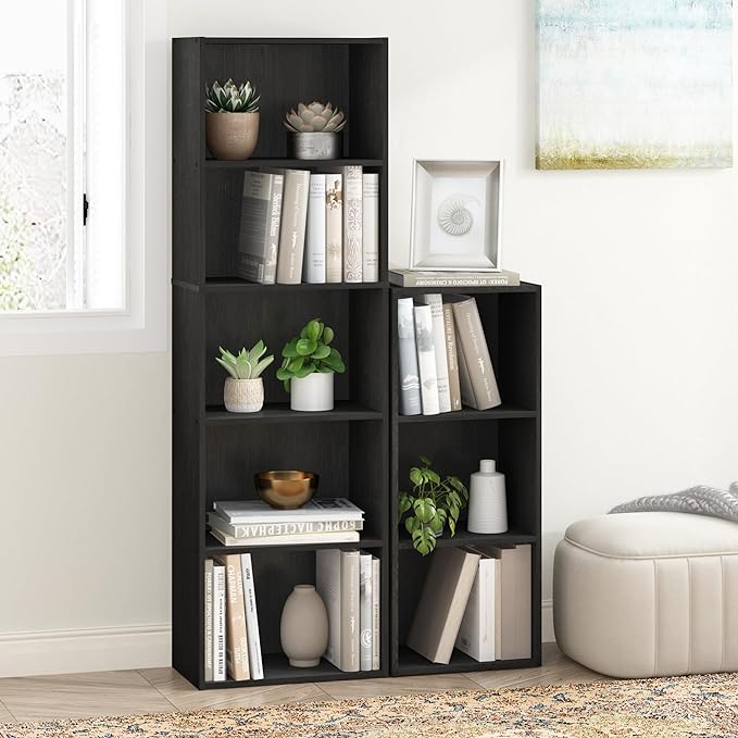 Furinno LUDER Book Shelf, 5-Cube Bookshelf, Bookcase - Image 2