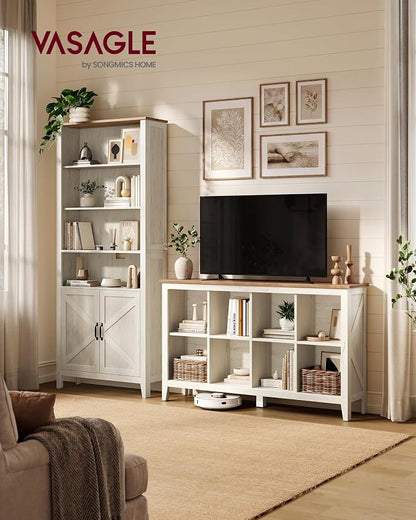 VASAGLE Liry Collection Farmhouse Bookcase, 8-Cube Storage Organizer - Image 3