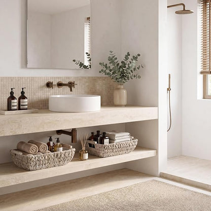 Storageworks Wicker Baskets for Shelves, Large Wicker Baskets for Storage - Image 9