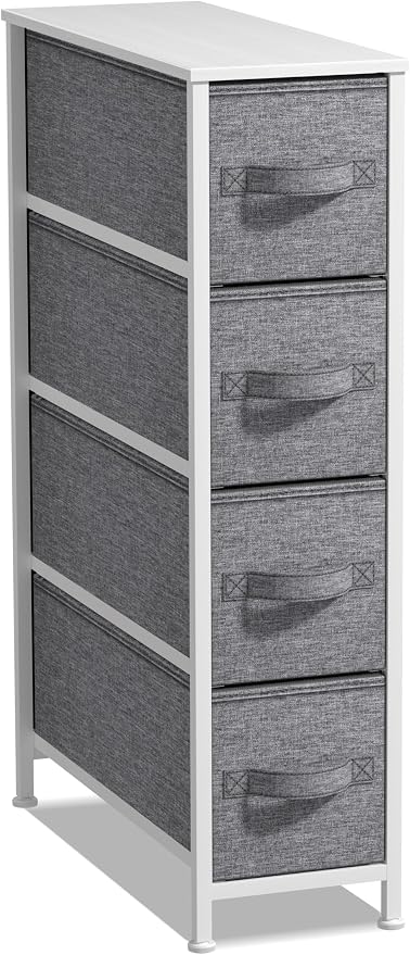 Sorbus Narrow Dresser with 4 Drawers by Sorbus