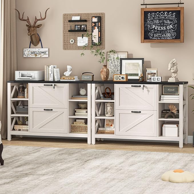 Halitaa 44" Farmhouse Lateral File Cabinet - Image 3