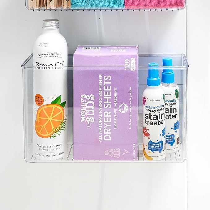 iDesign Magnetic Large Clear Plastic Organizer Bins - Image 3