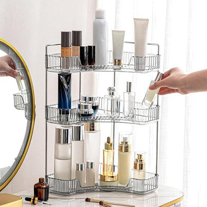 Corner Bathroom Countertop Organizer, Vanity Organizer Trays by INVSSENEORGANIZERS