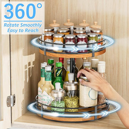 Lazy Susan Turntable Organizer Adjustable - Image 2