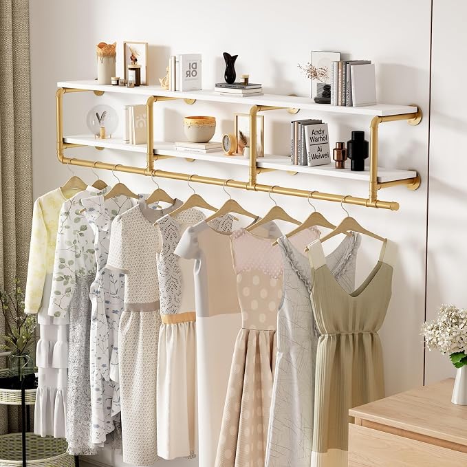 ORSENIGO Industrial Pipe Clothing Rack by ORSENIGO