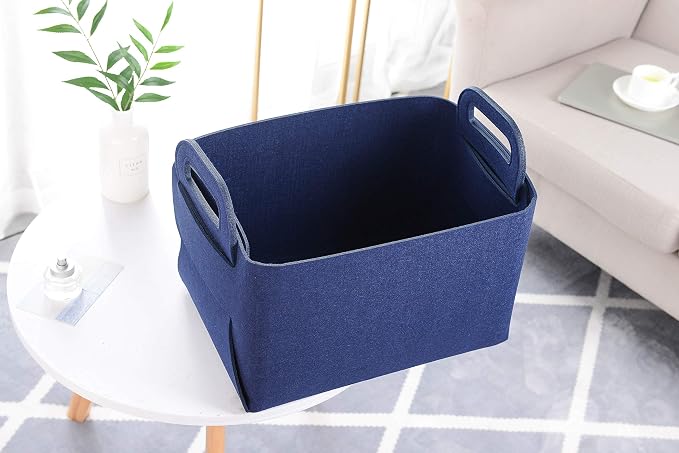 Minoisome Storage Basket Felt Storage Bin Collapsible& Convenient Box Organizer - Image 4