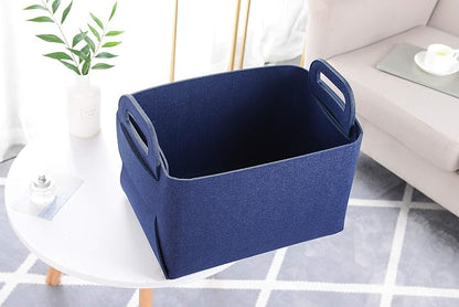 Minoisome Storage Basket Felt Storage Bin Collapsible& Convenient Box Organizer - Image 4