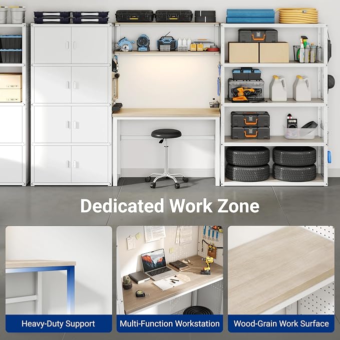 FLEXIMOUNTS 117"W Modular Garage Storage Cabinet - Image 3