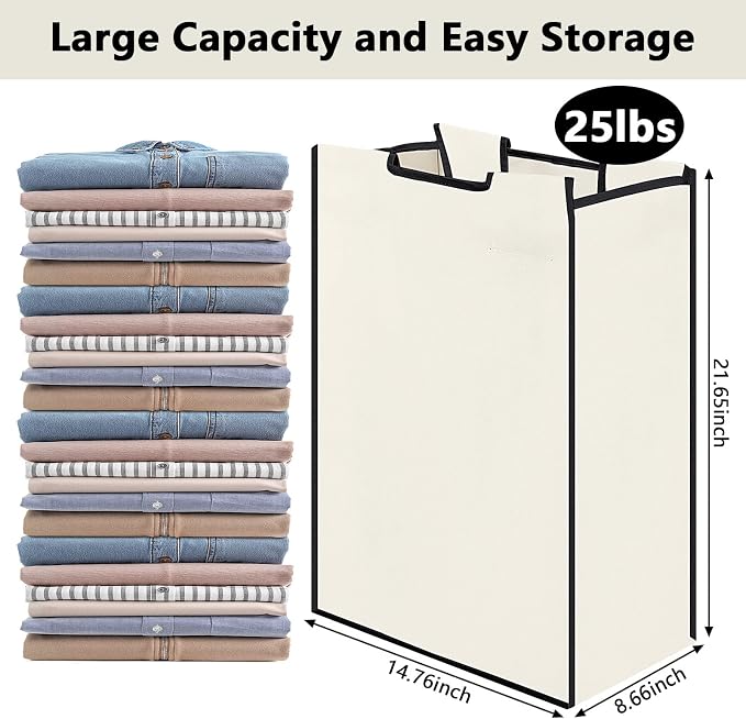 Bonuci 4 Pcs Laundry Sorter Replacement Bags Hamper Cart Removable Replacement - Image 3