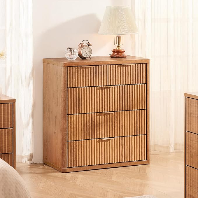 LEYAOYAO Fluted 5 Drawers Dresser - Image 4