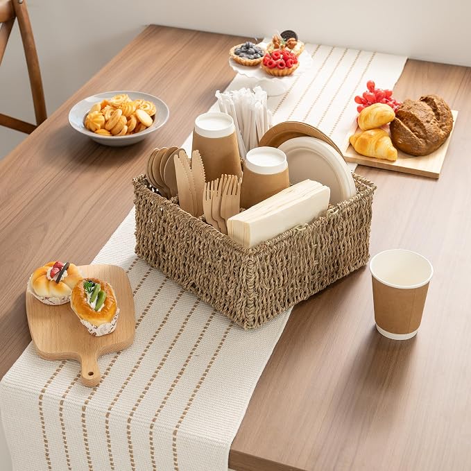 StorageWorks Wicker Silverware Organizer - Image 2