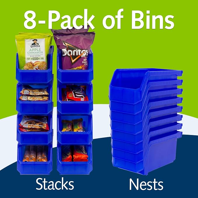 Plastic Containers for Organizing and Storage Bins for Closet, Garage or Pantry - Image 5