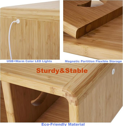LED Floating Nightstand, Farmhouse Night Stands, 100% Solid Wood Night Stands - Image 8