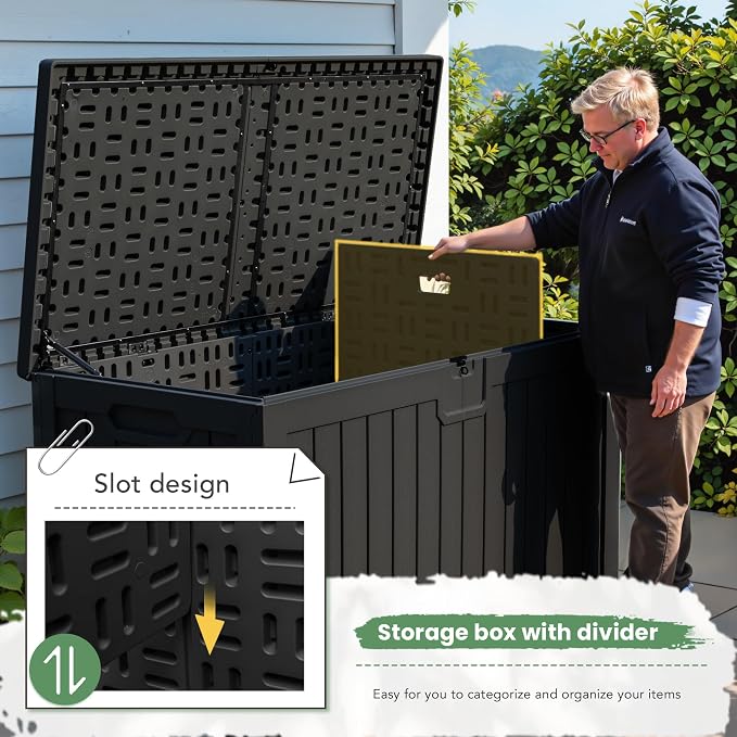 Greesum 230 Gallon HDPE Outdoor Storage Box - Image 4