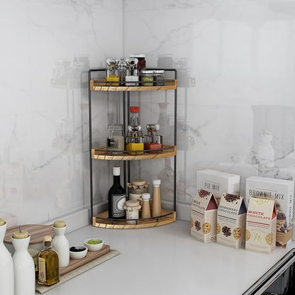Dorhors Corner Bathroom Organizer Countertop, Vanity Counter Storage Shelf | 3 - Image 6