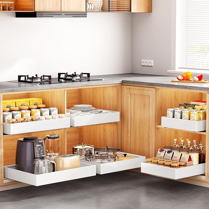 Pull out Cabinet Organizer, Heavy Duty Full-Extension Slide out Drawers - Image 8