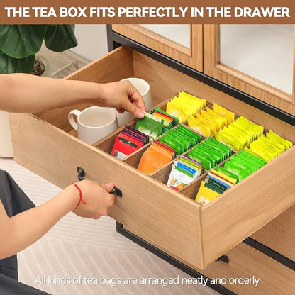 KIRIGEN Wooden Tea Bag Organizer - Image 3