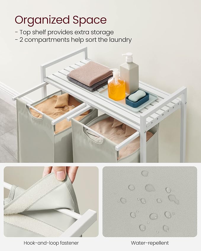 VASAGLE Laundry Hamper, Laundry Basket, Laundry Sorter - Image 4