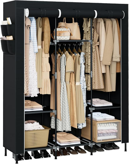 Portable Closet, 51.2 Inch Large Capacity Wardrobe Closet by Unknown