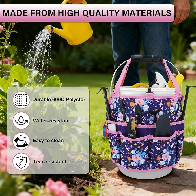 KUNN 5 Gallon Bucket Tool Organizer 18-Pocket Heavy-Duty Bucket Caddy - Image 5