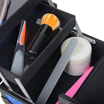 SHANY Chic Makeup Train Case Cosmetic Box Portable Makeup Case Cosmetics Beauty - Image 10