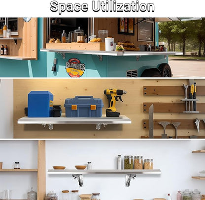 Folding Concession Shelf 36" x 18" - Image 5