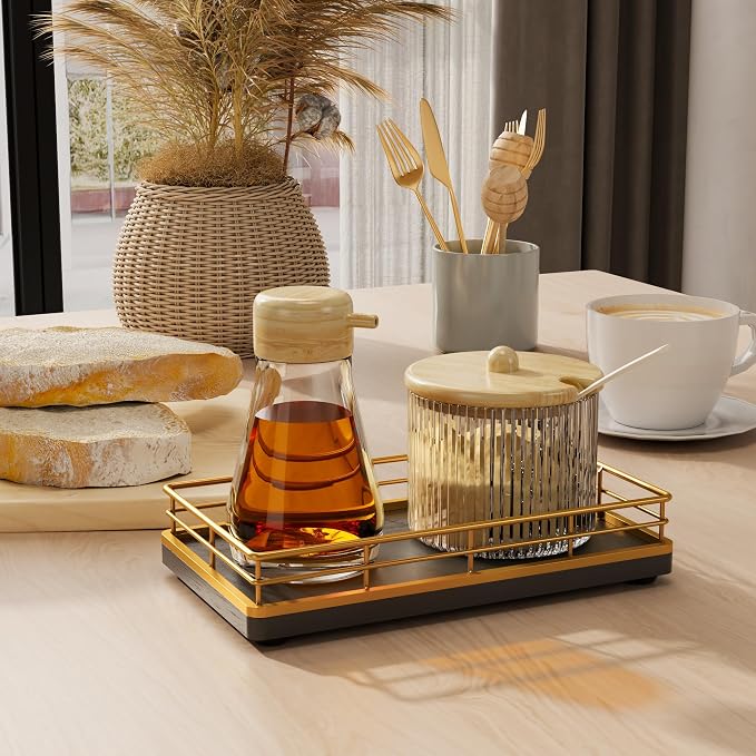Wooden Decorative Tray, Oak 7.5" L Coffee Table - Image 5