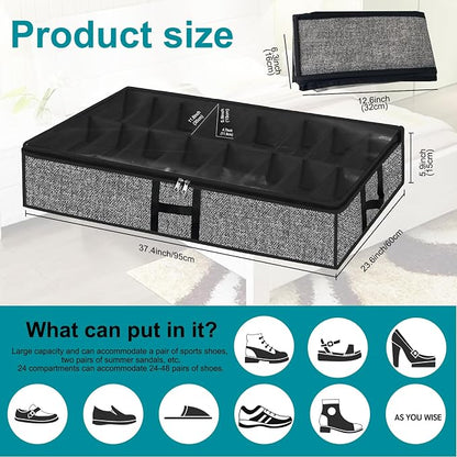 Under Bed Shoe Storage Organizer - Image 4