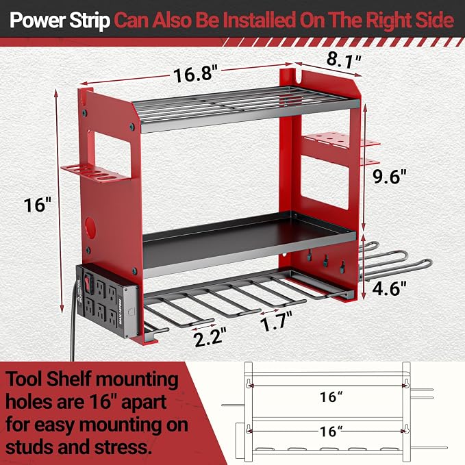 YYR Power Tool Organizer Wall Mount - Image 7