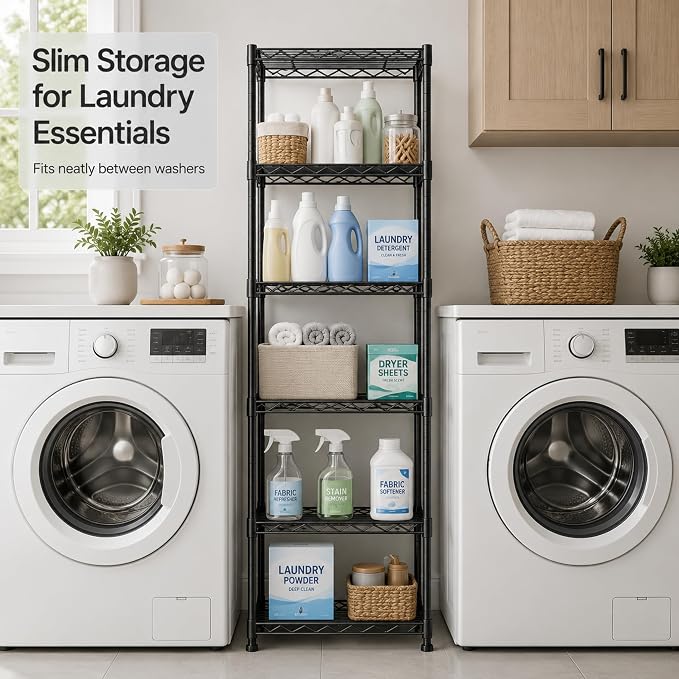 GRANNY SAYS 6-Tier Narrow Storage Shelves - Image 6