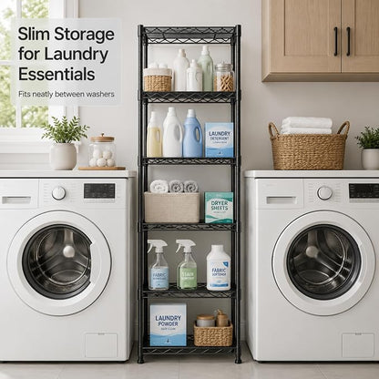 GRANNY SAYS 6-Tier Narrow Storage Shelves - Image 6