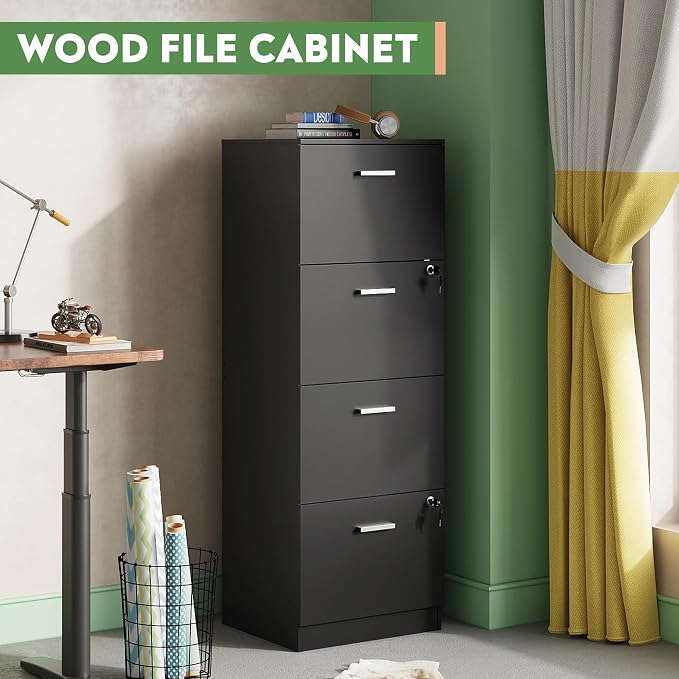 DEVAISE 4 Drawer File Cabinet - Image 5