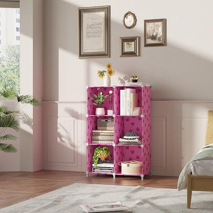 UNKU Cube Storage Organizer, 6 Cube Closet Organizer Storage Shelves, DIY - Image 2