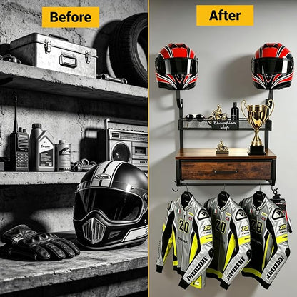 Motorcycle Helmet Holder Wall Mounted - Image 7
