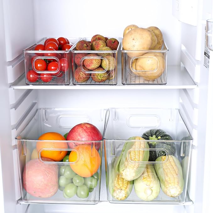 Clear Plastic Storage Bins 8 Pack - Image 3