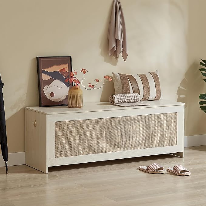 51.2" Storage Chest Extra Large, 51.2x15.7x18.3 Inch, Easy Assembly, Bench - Image 2