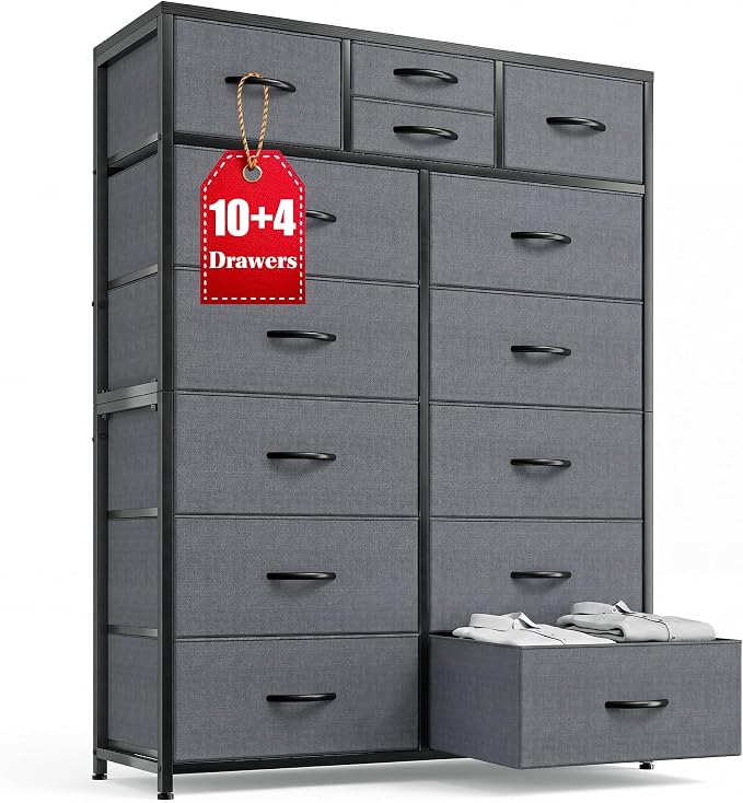 EnHomee 52.2" H Tall Dresser for Bedroom, Vertical Storage Tower, Anti-Tip | by EnHomee